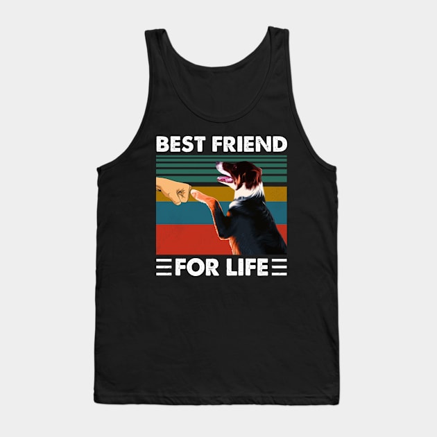 In the Zone: Border Collie Best Friend For Life on Sleek T-Shirt Tank Top by HOuseColorFULL